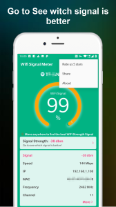 اسکرین شات 5 برنامه WiFi Signal Strength Meter