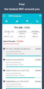 اسکرین شات برنامه WiFi Analyzer - WiFi Test 4
