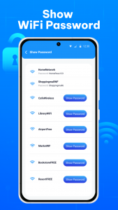 اسکرین شات 2 برنامه Show Wifi Password: Wifi List