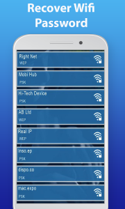 اسکرین شات برنامه Wifi password Show key View 4