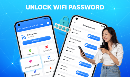 اسکرین شات برنامه WiFi Password Scan & WiFi Map 1