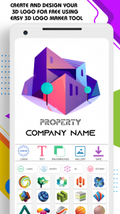 اسکرین شات برنامه 3D Logo Maker & Logo Creator 2