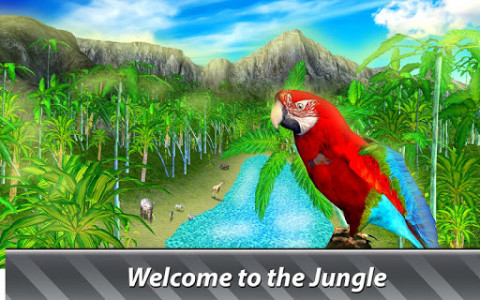 اسکرین شات بازی Jungle Parrot Simulator - try wild bird survival! 1