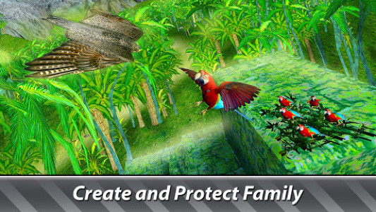 اسکرین شات بازی Jungle Parrot Simulator - try wild bird survival! 7