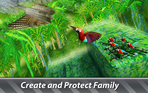 اسکرین شات بازی Jungle Parrot Simulator - try wild bird survival! 3