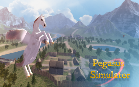 اسکرین شات بازی Pegasus Flying Horse Simulator 5