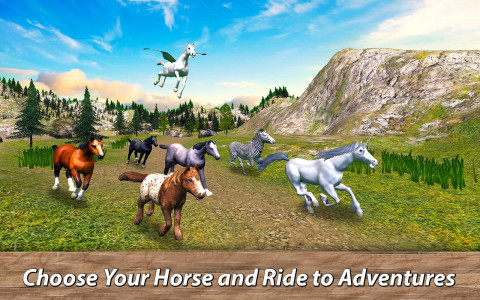 اسکرین شات بازی World of Wild Horses: Survival Simulator 1