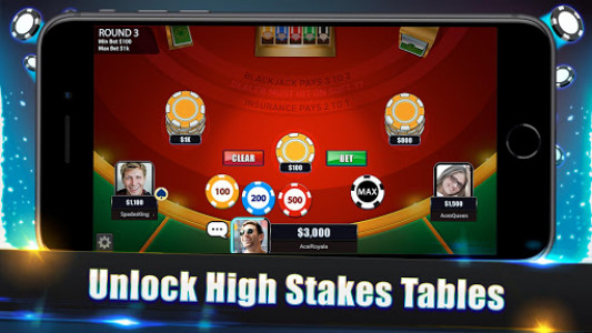 اسکرین شات بازی Blackjack Legends: 21 Online Multiplayer Casino 5