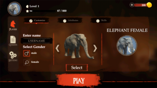 اسکرین شات 1 بازی The Elephant