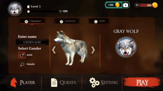 اسکرین شات بازی The Wolf Simulator 1