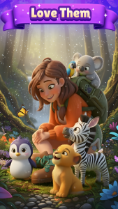 اسکرین شات 3 بازی Paradise Paws: Merge Animals