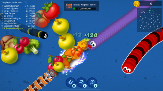اسکرین شات 2 بازی Worms Zone .io - Hungry Snake