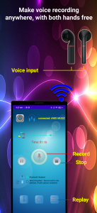 اسکرین شات برنامه Earbuds Voice Recorder 4