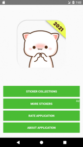 اسکرین شات برنامه Mochi Mochi Peach Cat Stickers  for WAStickerApps 1