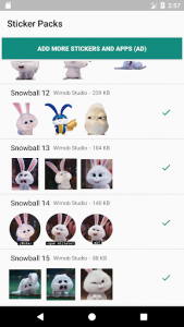 اسکرین شات برنامه Snowball Stickers for WAStickerApps 6