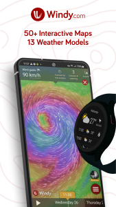 اسکرین شات 1 برنامه Windy.com - Weather Forecast