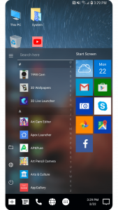 اسکرین شات برنامه Winner Launcher for Windows UE 6