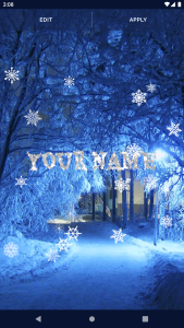 اسکرین شات 2 برنامه White Snow 3D Live Wallpaper