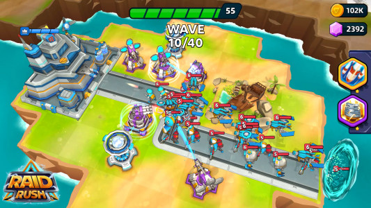 اسکرین شات بازی Raid Rush: Tower Defense TD 1