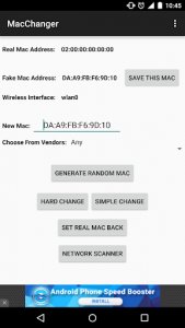اسکرین شات برنامه Wifi Mac Changer 1