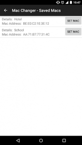 اسکرین شات برنامه Wifi Mac Changer 6
