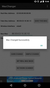 اسکرین شات برنامه Wifi Mac Changer 3