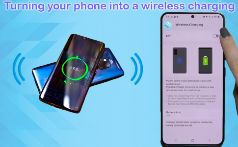 اسکرین شات برنامه Wireless charge Phone to Phone 2
