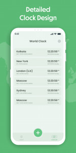 اسکرین شات برنامه World Clock Widget 3