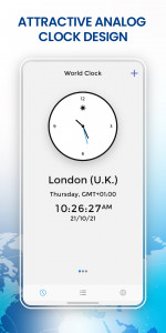 اسکرین شات برنامه World Clock Widget 3