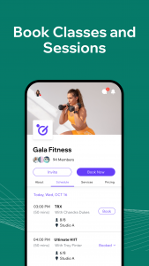 اسکرین شات 4 برنامه Fit by Wix: Book, manage, pay