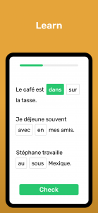 اسکرین شات برنامه Wlingua - Learn French 3