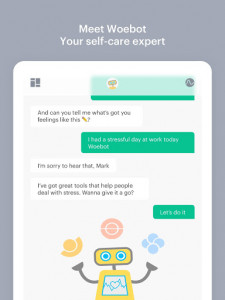 اسکرین شات برنامه Woebot: Your Self-Care Expert 6