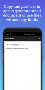 اسکرین شات برنامه HandWriter - Сonverter to Handwritten Text 3
