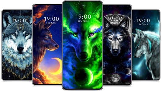 اسکرین شات 3 برنامه Wolf Wallpaper