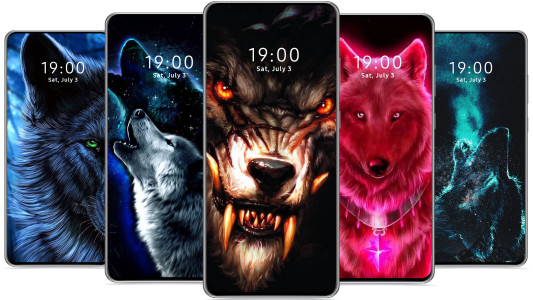 اسکرین شات 4 برنامه Wolf Wallpaper