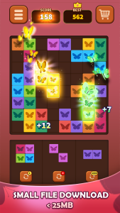 اسکرین شات 5 بازی Triple Butterfly: Block Puzzle
