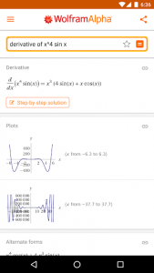 اسکرین شات برنامه WolframAlpha 5