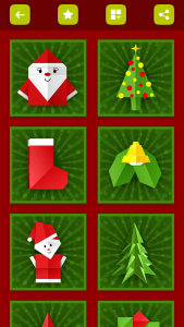اسکرین شات برنامه Origami Christmas Decorations 2