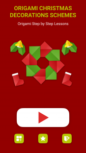 اسکرین شات برنامه Origami Christmas Decorations 1