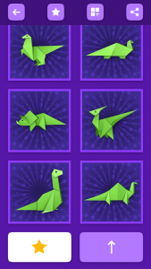 اسکرین شات برنامه Origami Dinosaurs And Dragons 4
