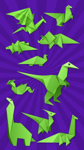 اسکرین شات برنامه Origami Dinosaurs And Dragons 1
