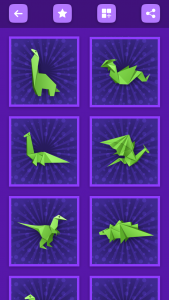 اسکرین شات برنامه Origami Dinosaurs And Dragons 3