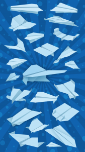 اسکرین شات برنامه Origami Flying Paper Airplanes 1