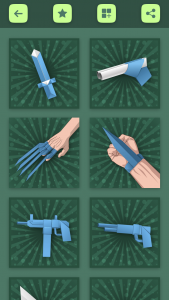 اسکرین شات برنامه Origami Weapons Instructions 3