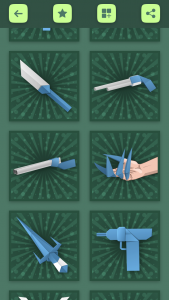 اسکرین شات برنامه Origami Weapons Instructions 4