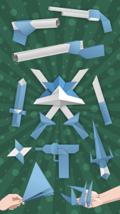 اسکرین شات برنامه Origami Weapons Instructions 1