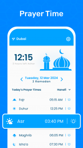 اسکرین شات برنامه Qibla Finder & Prayer timings 5