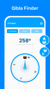 اسکرین شات برنامه Qibla Finder & Prayer timings 2