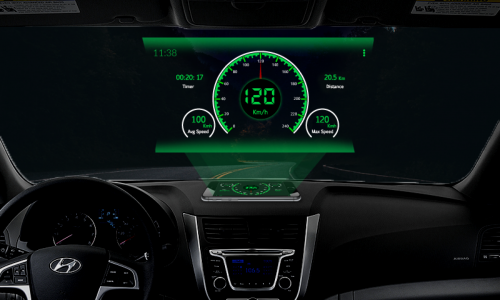 اسکرین شات برنامه GPS Speedometer HUD - Odometer 1