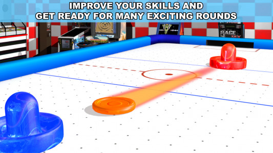 اسکرین شات بازی Air Hockey - Ice to Glow Age 2